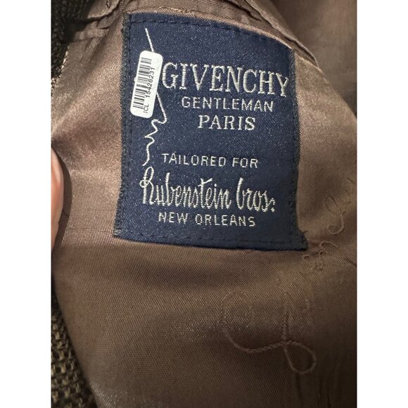 NWT Givenchy Gentleman Paris Wool Silk Blazer Brown Tailored Men 50R Business - Picture 5 of 14